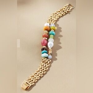 ISO Beaded Thick Watchband Bracelet. Anthropologie.